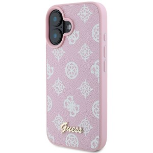 Guess GUHMP16MPGPYSP iPhone 16 Plus6.7" różowy/pink hardcase Peony Script Logo MagSafe