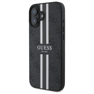 Guess GUHMP16SP4RPSK iPhone 16 6.1"      czarny/black hardcase 4G Printed Stripes MagSafe