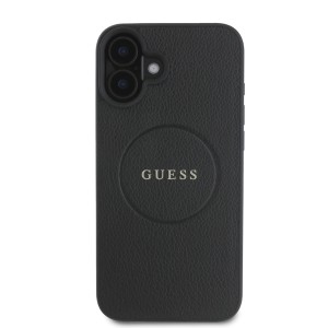 Guess GUHMP16SPGHSMMK iPhone 166.1" czarny/black hardcase Grained Gold Ring MagSafe