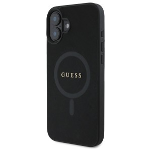 Guess GUHMP16SPSAHMCK iPhone 16 6.1"     czarny/black hardcase Saffiano Classic Logo MagSafe