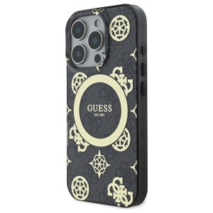 Guess GUHMP16XH4PYEEK iPhone 16 Pro Max  6.9" czarny/black hardcase IML Peony On 4G Background MagSafe