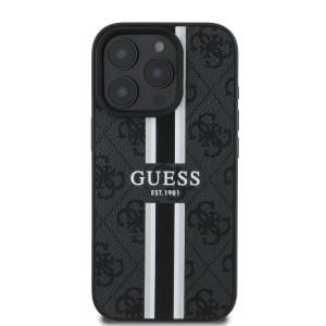 Guess GUHMP16XP4RPSK iPhone 16 Pro Max 6.9" czarny/black hardcase 4G Printed Stripes MagSafe