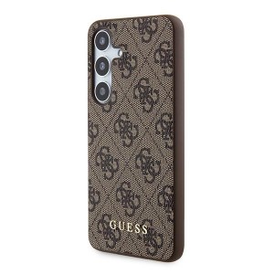 Guess GUOHCSA55G4GFBR A55 A556 brązowy/brown hardcase 4G Metal Gold Logo
