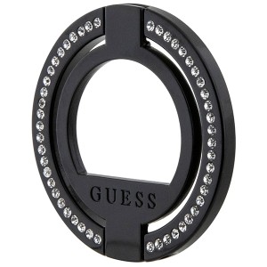 Guess MagSafe Ring stand GUMRSALDGKczarny/black Rhinestone
