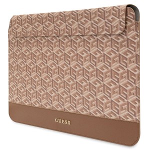 Guess Sleeve GUCS14HGCFSEW 14"brązowy/brown GCube Stripes