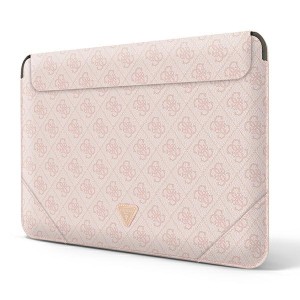 Guess Sleeve GUCS14P4TP 14" rożowy/pink 4G Uptown Triangle logo