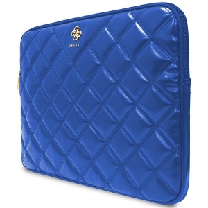 Guess Sleeve GUCS14ZPSQSSGB 14"niebieski/blue Quilted 4G
