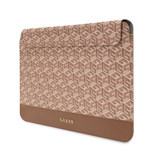 Guess Sleeve GUCS16HGCFSEW 16"brązowy/brown GCube Stripes