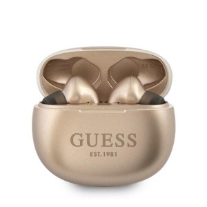 Guess słuchawki Bluetooth GUTWS1CGOTWS + stacja dokująca złoty/gold