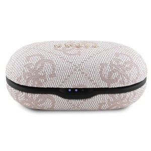 Guess słuchawki Bluetooth GUTWSP4EGPTWS + stacja dokująca ENC różowy/pink 4G Metal