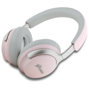 Guess słuchawki nauszne Bluetooth        ANC/ENC GUBHC22PSBCSMP różowy/pink DB Metal Script Logo