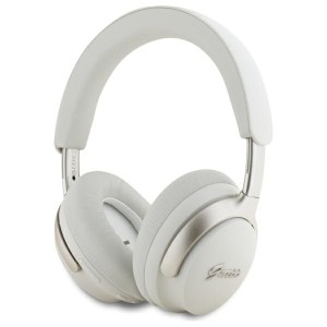 Guess słuchawki nauszne Bluetooth ANC    GUBHC22PSFCSME beżowy/beige Metal Script Logo