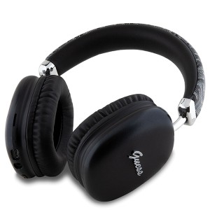 Guess słuchawki nauszne BluetoothGUBHK1GCTCSK czarny/black Gcube Metallic Script Logo
