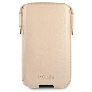 Guess Torebka GUHCP12LSAPSLG 6,7"złoty/gold Saffiano