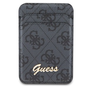 Guess Wallet Card Slot Stand GUWMSHG4SHK czarny/black MagSafe 4G Classic Logo