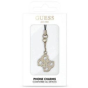 Guess zawieszka GUCPM4GID Phone Strap4G Glitter Charm