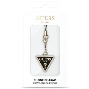 Guess zawieszka GUCPMTDCK Phone StrapTriangle Diamond Charm with Rhinestones