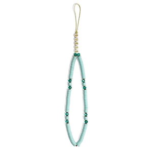Guess zawieszka GUSTPEARP Phone Strapniebieski/blue Heishi Beads