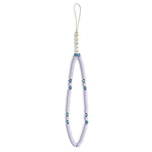 Guess zawieszka GUSTPEARU Phone Straplilak/lilac Heishi Beads