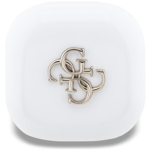 Słuchawki TWS Guess 4G Metal Logo biały