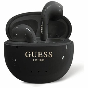 Słuchawki TWS Guess Glossy Effect Egg    Shape Printed Classic Logo czarny