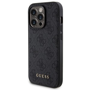 Zestaw Guess GUBPM5P13L4GEMGK iPhone13 Pro 6.1" hardcase + Powerbank 5000mAh MagSafe czarny/black 4G Metal Logo