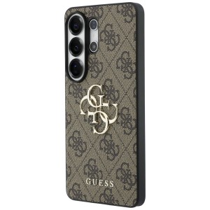 Etui Guess 4G Big Metal Logo do Samsung  Galaxy S26 Ultra brązowy