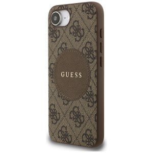 Etui Guess 4G Circle Classic Logo        MagSafe do iPhone 16e / 17e brązowy
