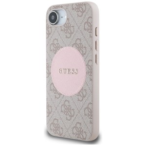 Etui Guess 4G Circle Classic Logo        MagSafe do iPhone 16e / 17e różowo