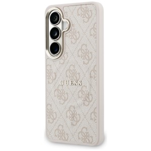 Etui Guess 4G Embossed Ring MagSafe do   Samsung Galaxy S26 różowy
