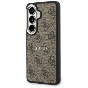 Etui Guess 4G Embossed Ring MagSafe do   Samsung Galaxy S26+ brązowy