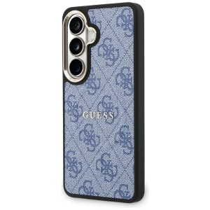 Etui Guess 4G Embossed Ring MagSafe do   Samsung Galaxy S26+ niebieski