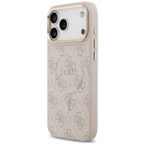 Etui Guess 4G PU Classic Logo MagSafe doiPhone 17 Pro Max różowy