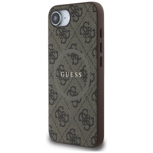 Etui Guess 4G Ring Classic Logo          MagSafedo iPhone 16e / 17e brązowy