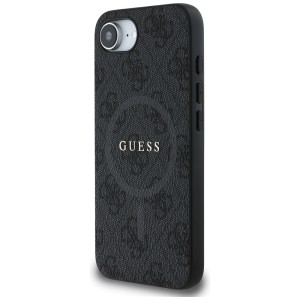 Etui Guess 4G Ring Classic Logo MagSafe  do iPhone 16e / 17e czarny