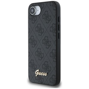 Etui Guess 4G Script Logo MagSafe do     iPhone 16e / 17e czarny