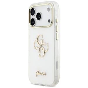 Etui Guess IML 4G Script Metal do iPhone17 Pro Max biały