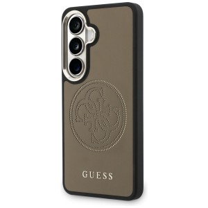 Etui Guess Perforated Logo MagSafe do    Samsung Galaxy S26 brązowy
