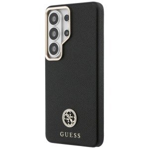 Etui Guess Rhinestone Round Logo MagSafe do Samsung Galaxy S26 Ultra czarny