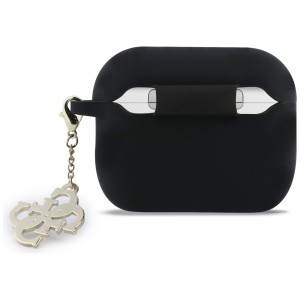 Etui Guess Silicone 4G Charm do AirPods  Pro 3 czarny