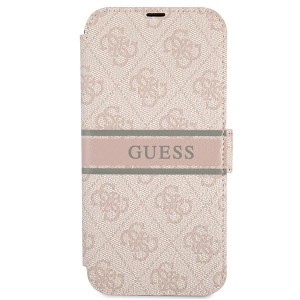 Guess GUBKP13S4GDPI iPhone 13 mini 5,4"różowy/pink book 4G Stripe