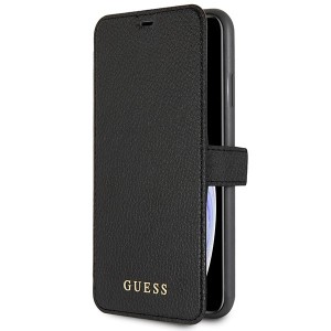 Guess GUFLBKI65IGLBK iPhone Xs Max black/czarny book Iridescent