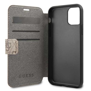 Guess GUFLBKSN614GB iPhone 11 6,1"/ Xr brown/brązowy book 4G