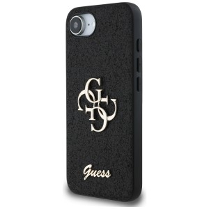 Etui Guess Fixed Glitter Big 4G do       iPhone 16e / 17e czarny