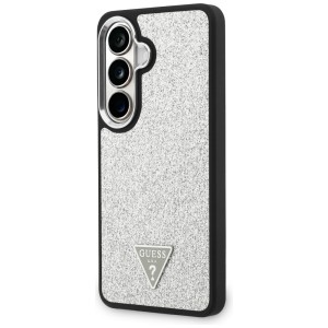 Etui Guess Fixed Glitter Triangle        MagSafe do Samsung Galaxy S26 srebrny