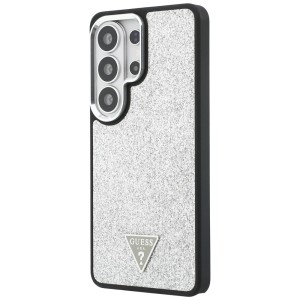 Etui Guess Fixed Glitter Triangle        MagSafe do Samsung Galaxy S26 Ultra srebrny