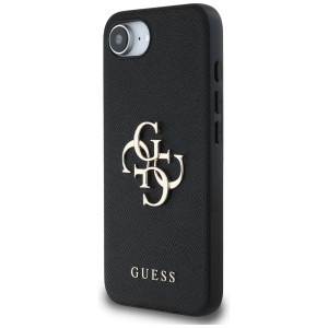 Etui Guess Grained Big 4G Logo Small     Classic Logo do iPhone 16e / 17e czarny