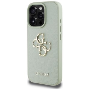 Etui Guess Grained Big 4G Logo Small Classic Logo do iPhone 16 Pro Max zielony