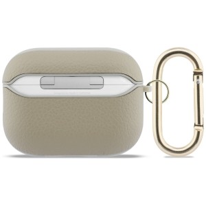 Etui Guess Grained Classic Logo Hook do  AirPods Pro 3 złoty