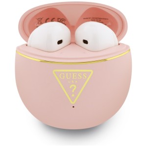 Słuchawki TWS Guess Gold Line Triangle   różowy